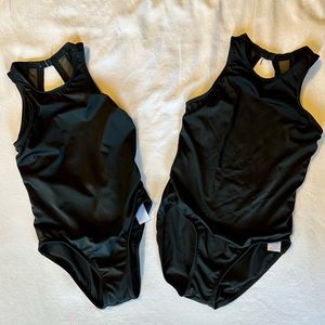 2 Black MC Balera Dance wear Leotards